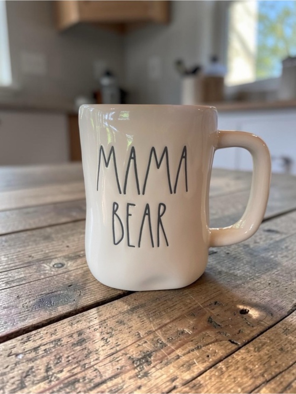 Rae Dunn Mama Bear Ceramic Coffee Mug - White - NWOT unused